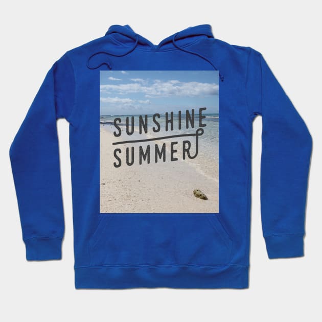 Sunshine Summer Caribbean Beach Hoodie by Christine aka stine1